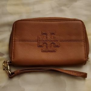 Tory Burch Camel Wristlet